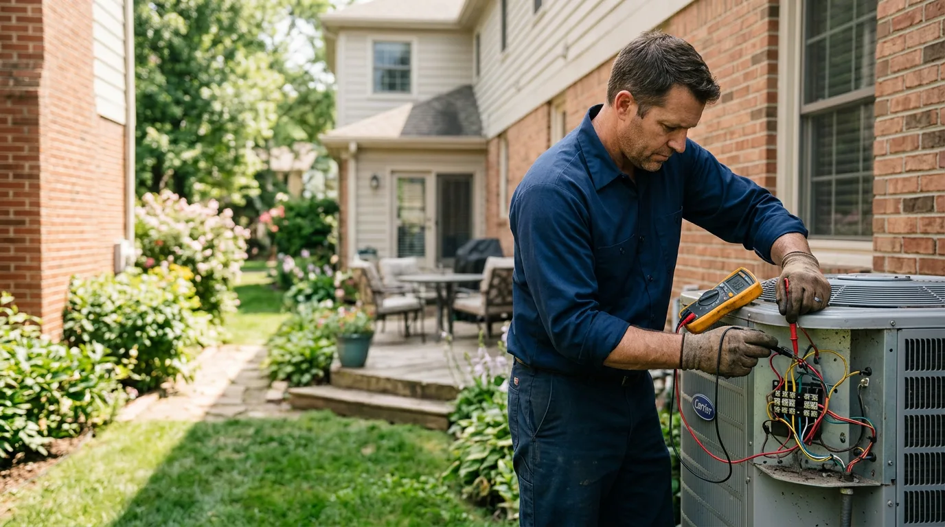 HVAC technician working near Waterport, NY